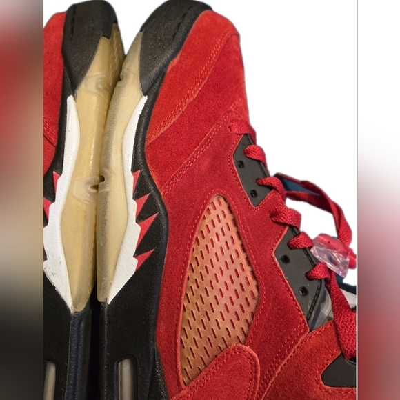 2009 Nike Air Jordan 5 Retro DMP "Raging Bull Red Suede"  136027-601 US Sz 10.5. - Picture 13 of 16